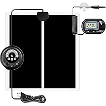 暖突+タイマーサーモ+パネルヒーター Amazon | 爬虫類 ヒーター、デジタル温度計付き、7段階温度調節&3段階